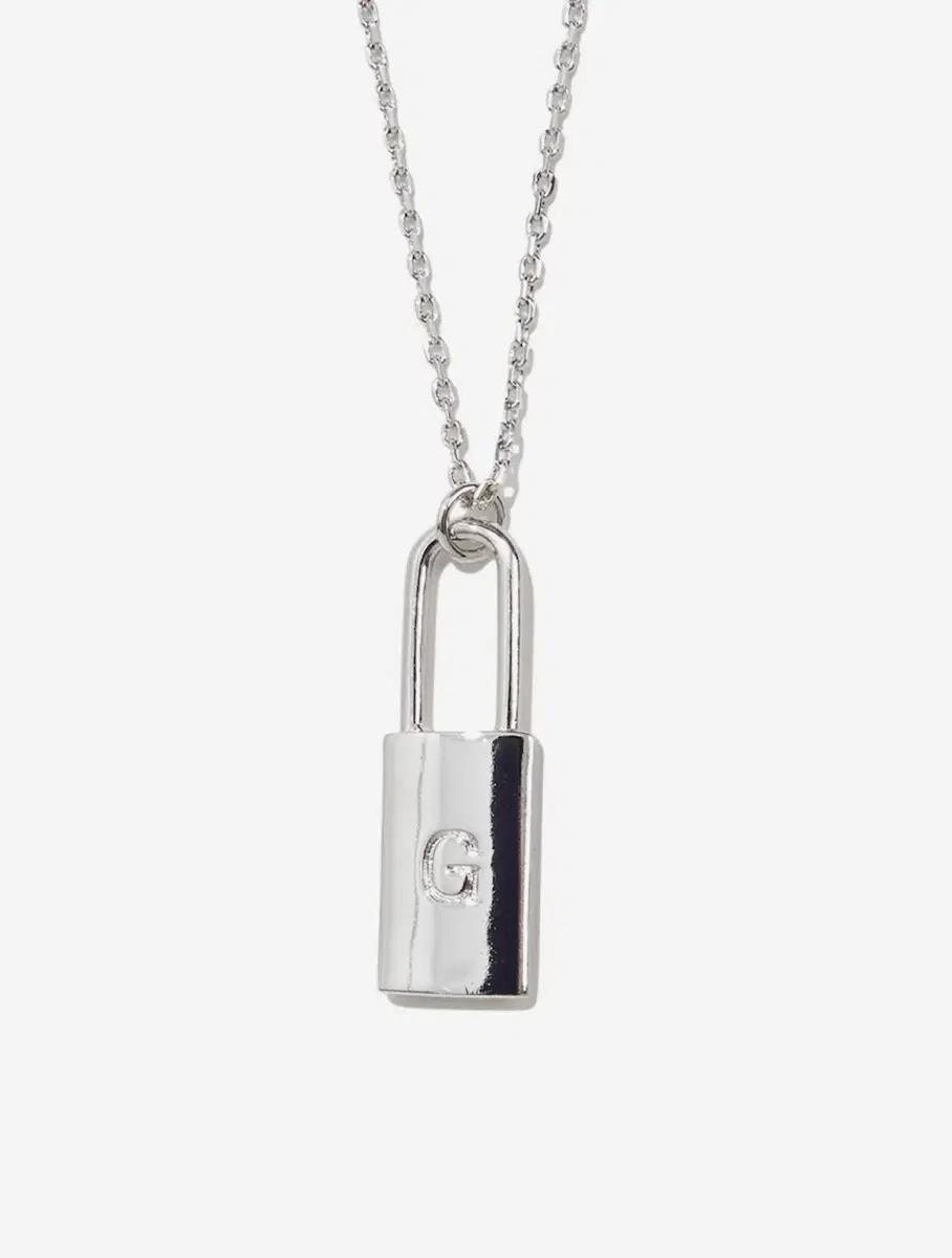 글로니 LOCK INITIAL NECKLACE (SILVER) 자물쇠 목걸이