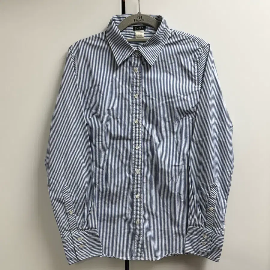 J.Crew 셔츠 블루 스트라이프 옥스포드 셔츠 M