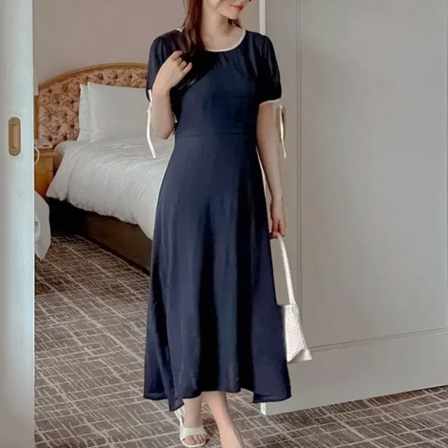새상품)네이비롱원피스88