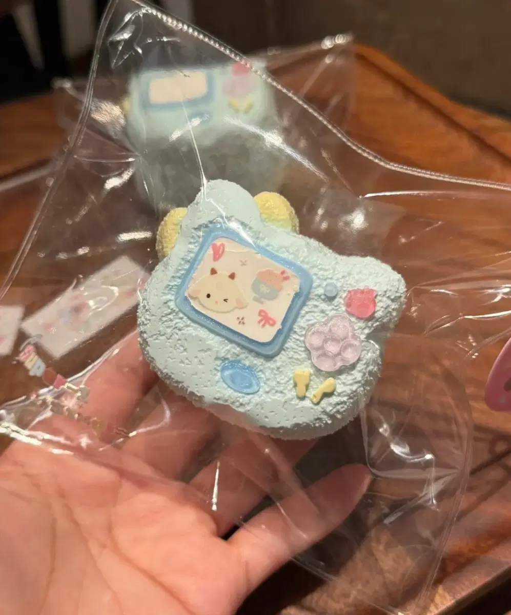 두툼 블루 오락기 말랑이 새상품