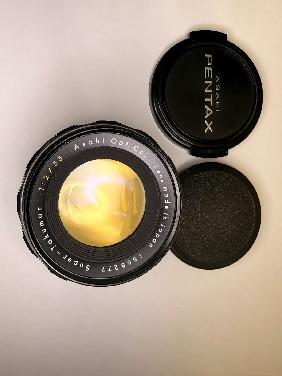 슈퍼 타쿠마  1:2 /55    55mm f2  M42마운트 렌즈