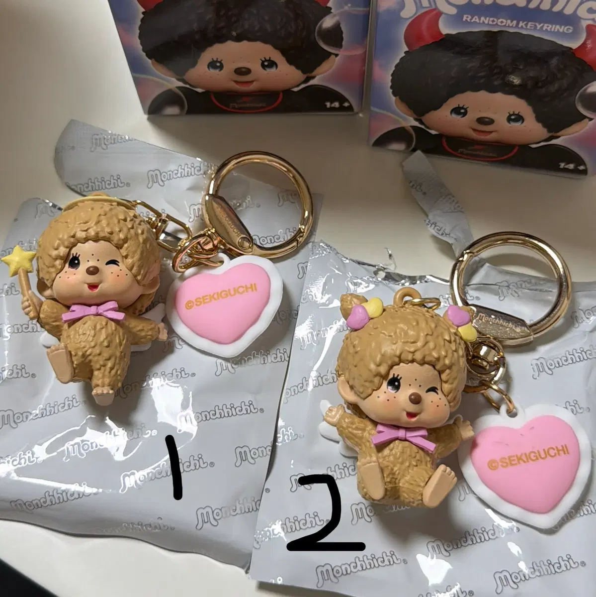 몬치치 악마천사 해피엔젤 랜덤키링