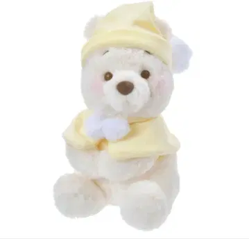 푸우 봉제 인형 프루츠 라떼 컬러 WHITE POOH