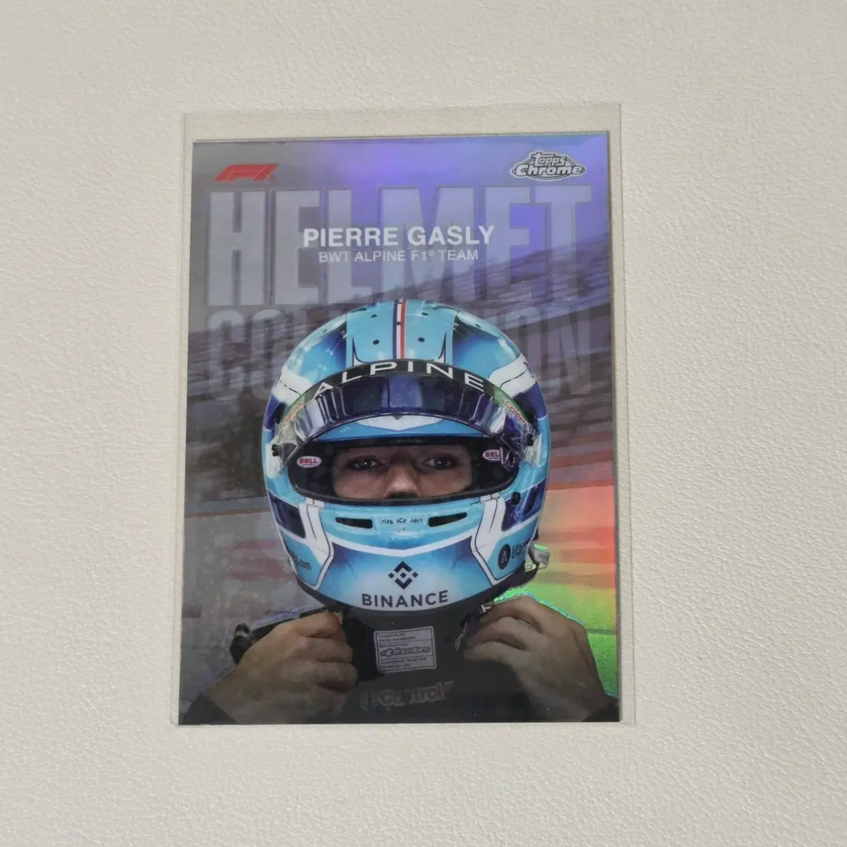 F1 피에르 가슬리 헬멧 탑스 카드