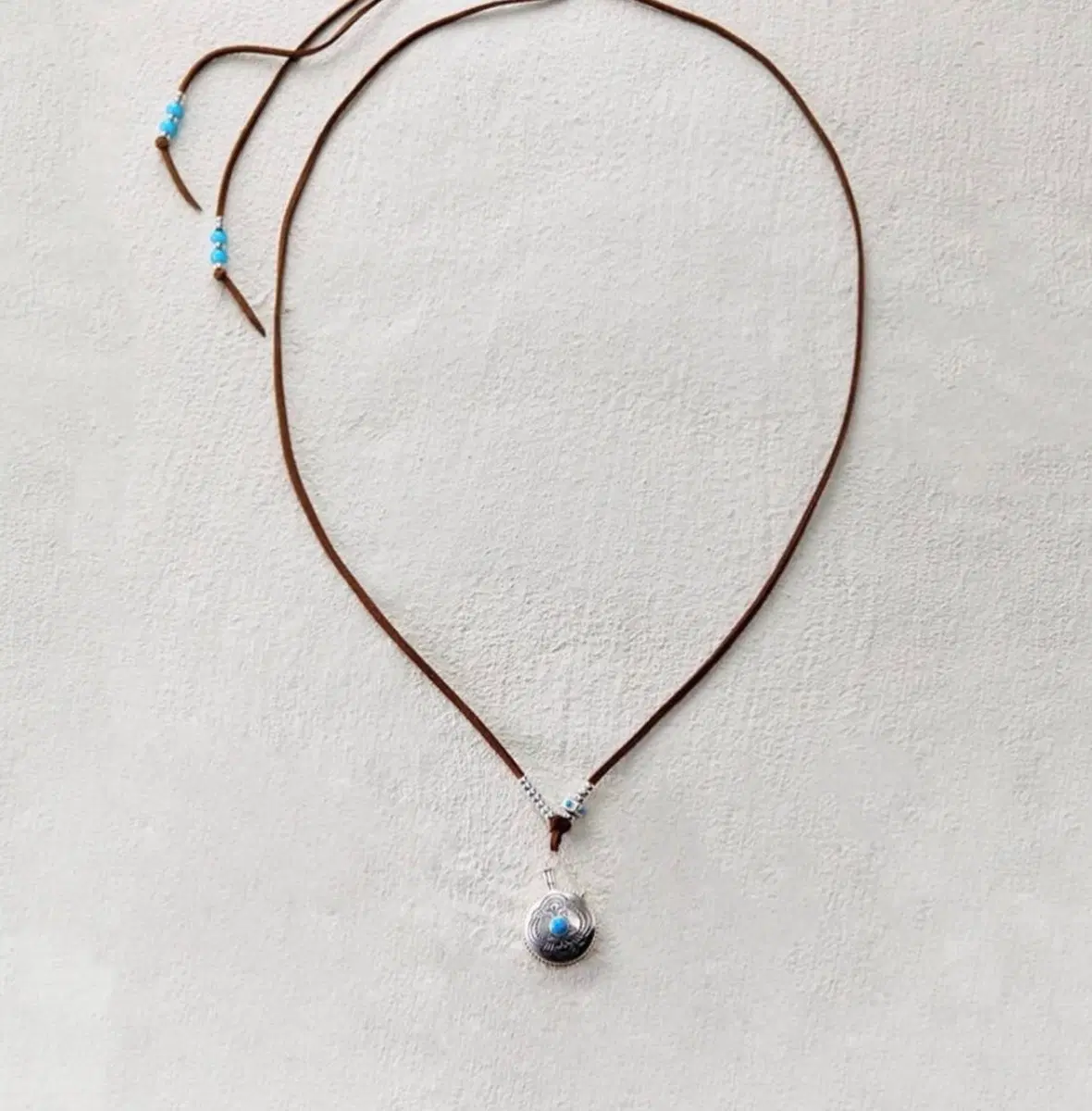 EnSage Navajo Sterling Silver 터키석 실버 목걸이
