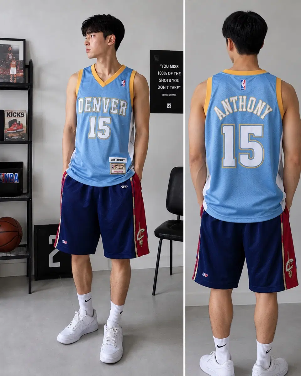 미첼앤네스 NBA 덴버 너기츠 앤써니 농구 유니폼