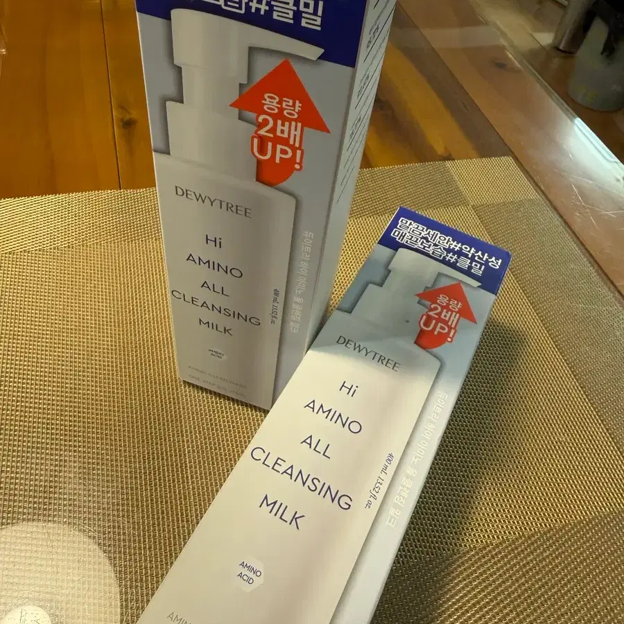듀이트리 하이 아미노 올 클렌징 밀크 400ml 2개