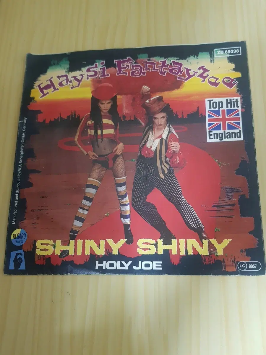 뉴웨이브 Haysi Fantayzee: Shiny Shiny/ Holy Joe 독일반 7인치싱글 바이닐vinyl 도넛판 45rpm
