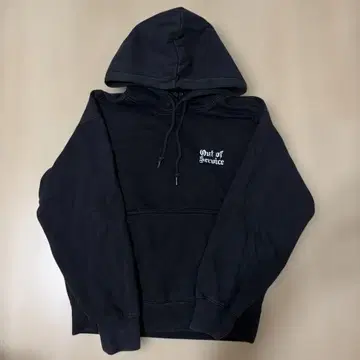 Out of Service 풀오버 후드티 블랙