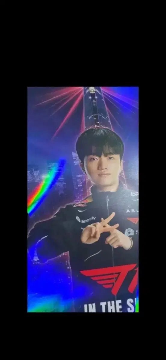 티원 서울스카이 포스터 케리아 T1 Seoul sky poster Keria Peyz Faker