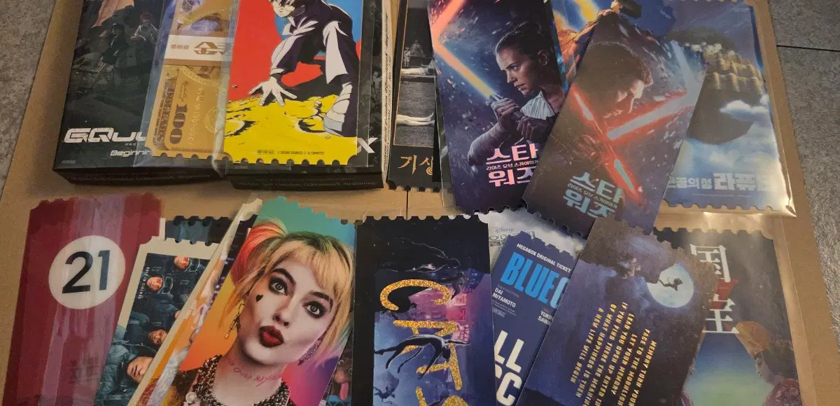 27종 일괄 스타워즈, 캣츠, 버즈오브프레이, 위플래쉬,기생충, 영화 오티 오리지널티켓