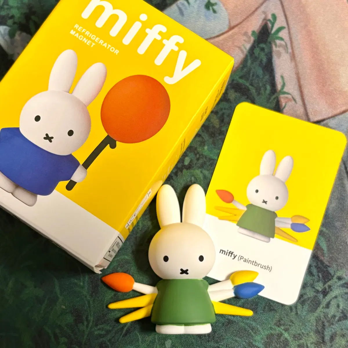 (미개봉) Miffy 미피 냉장고 자석 마그넷 화가 페인트 붓