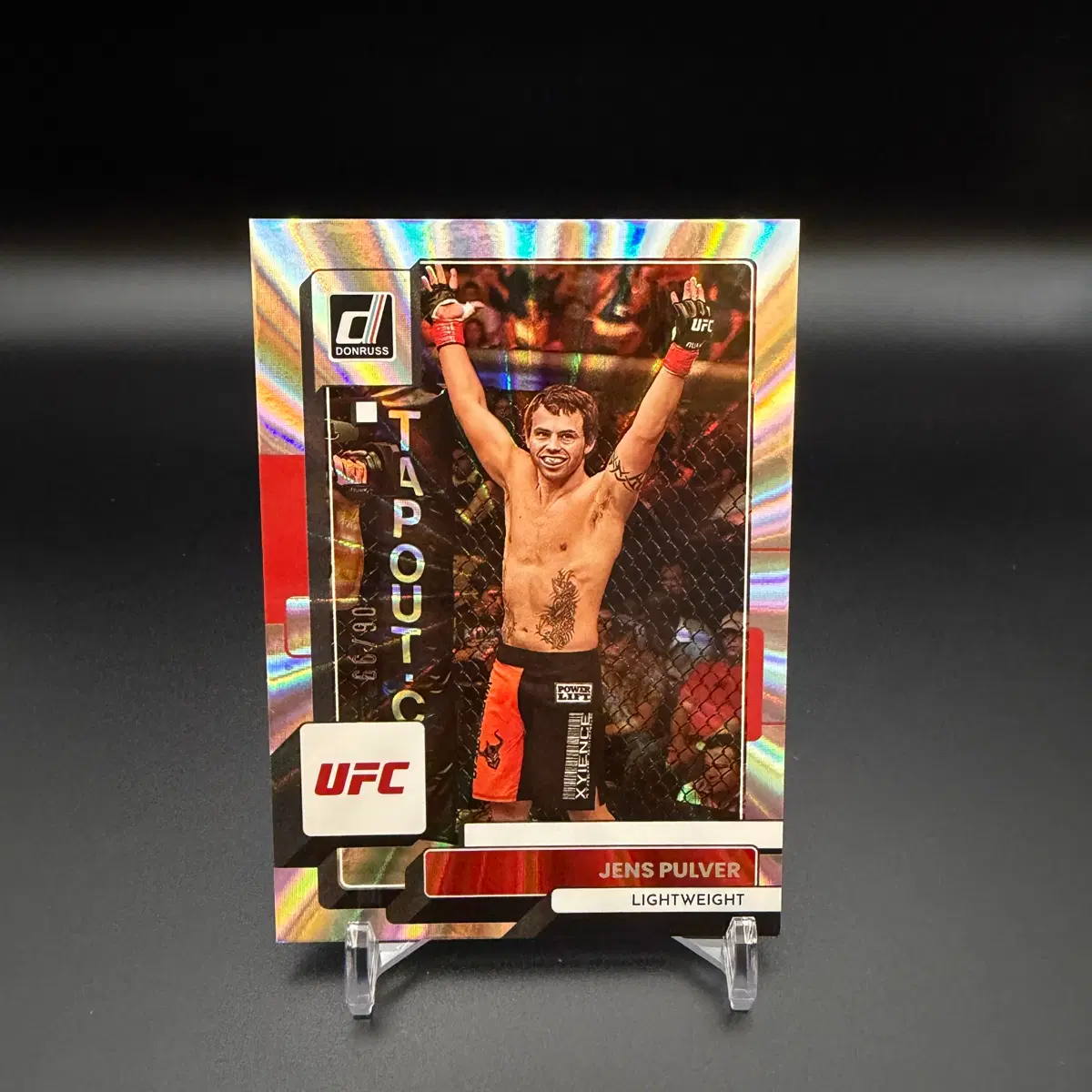 돈러스 UFC 레전드 젠스 펄버 99한정 실버 레이저 카드