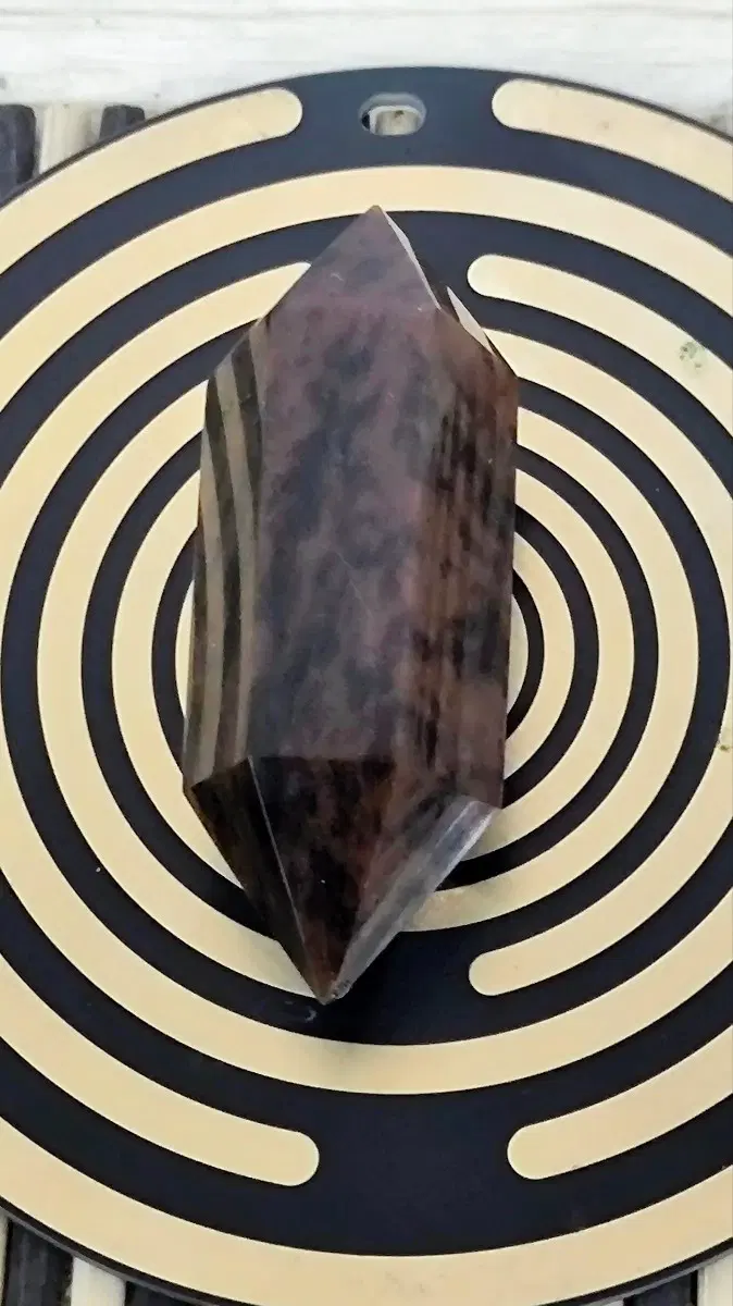 천연석 재스퍼 원석 투포인트 4. 7cm15.14g