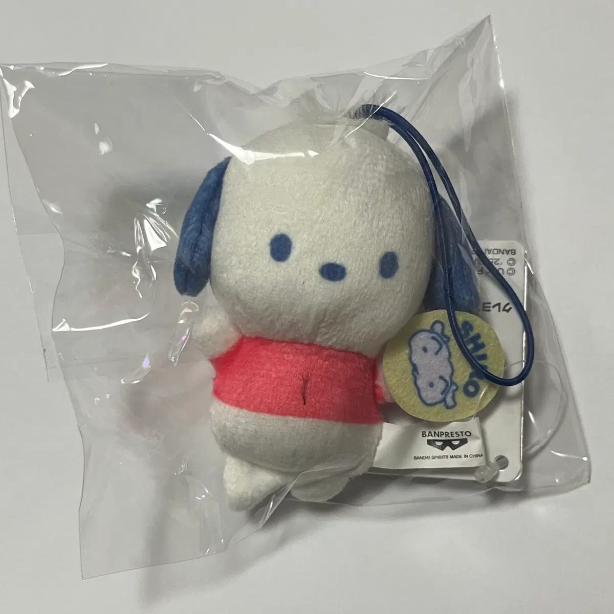 짱구 x 산리오 콜라보 인형 마스코트 (포차코, 흰둥이)