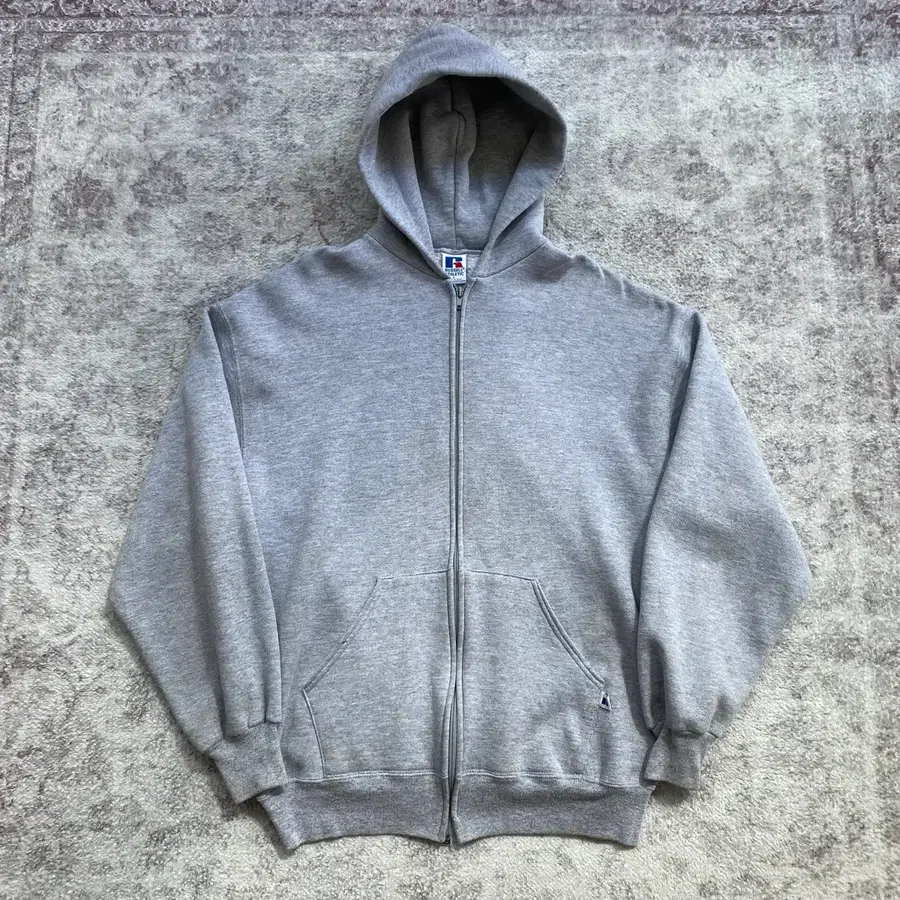 (L) 90s 빈티지 러셀 후드집업 그레이 USA