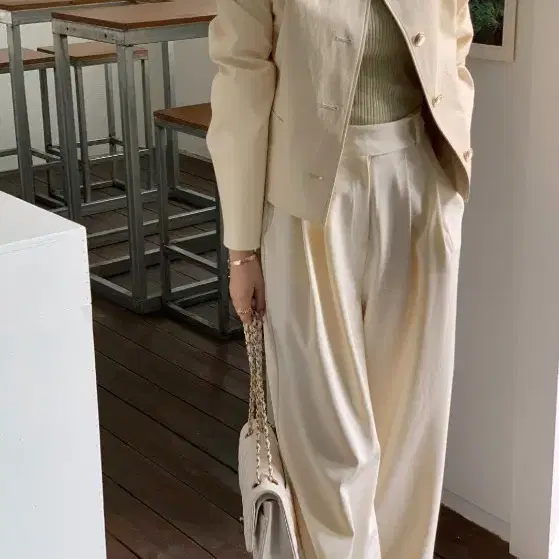 바이씨니 레더 워싱 자켓