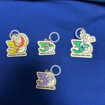 포켓몬 30주년 기념 표식 액세서리 4개 세트