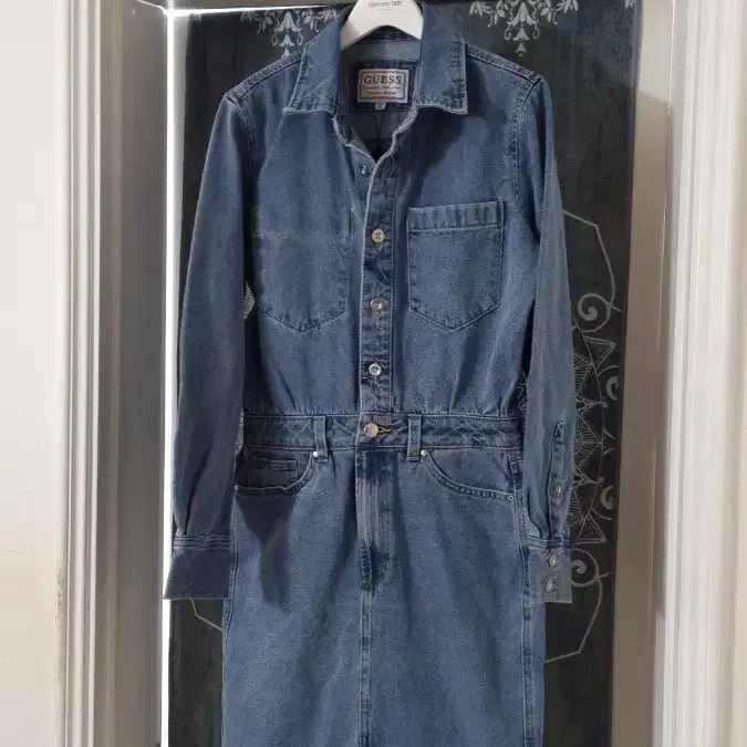 GUESS]데님 원피스 /새상품