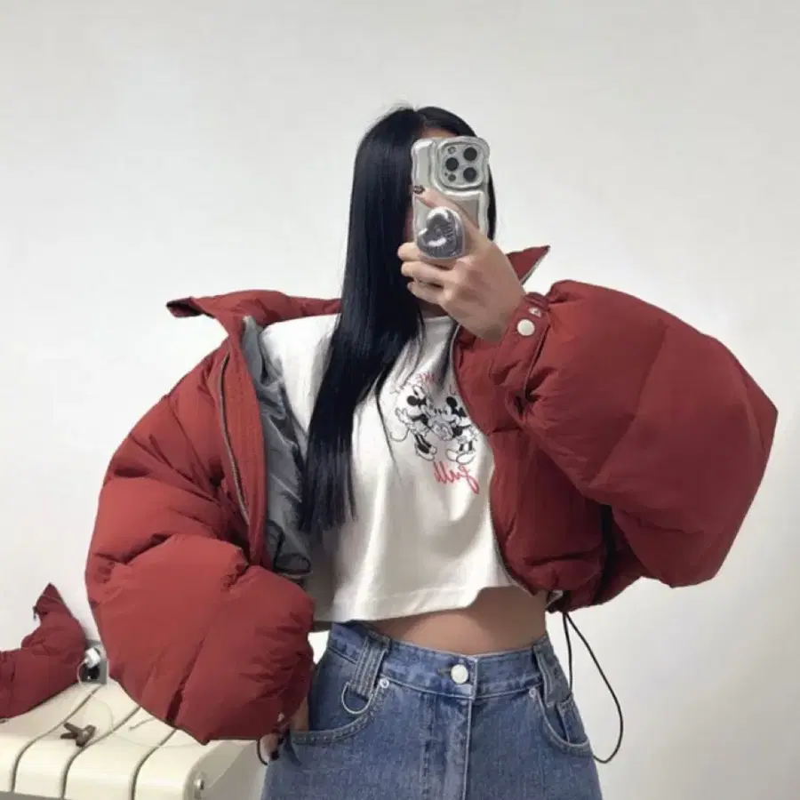 놉/브릭 투웨이 덕다운 패딩 점퍼