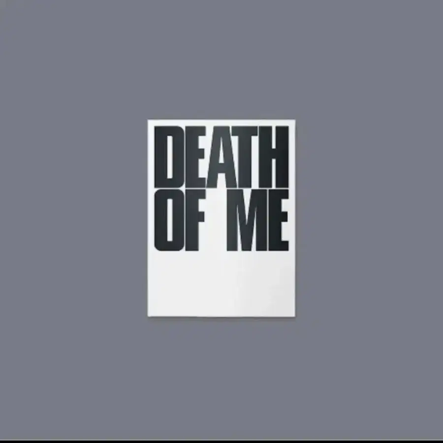 DEATH OF ME 에반 이희승 위버스 앨범 미개봉