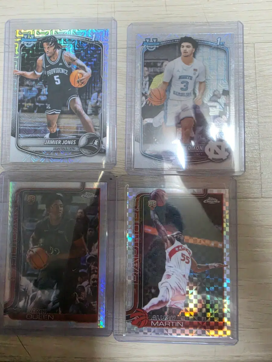 nba 농구카드 4장