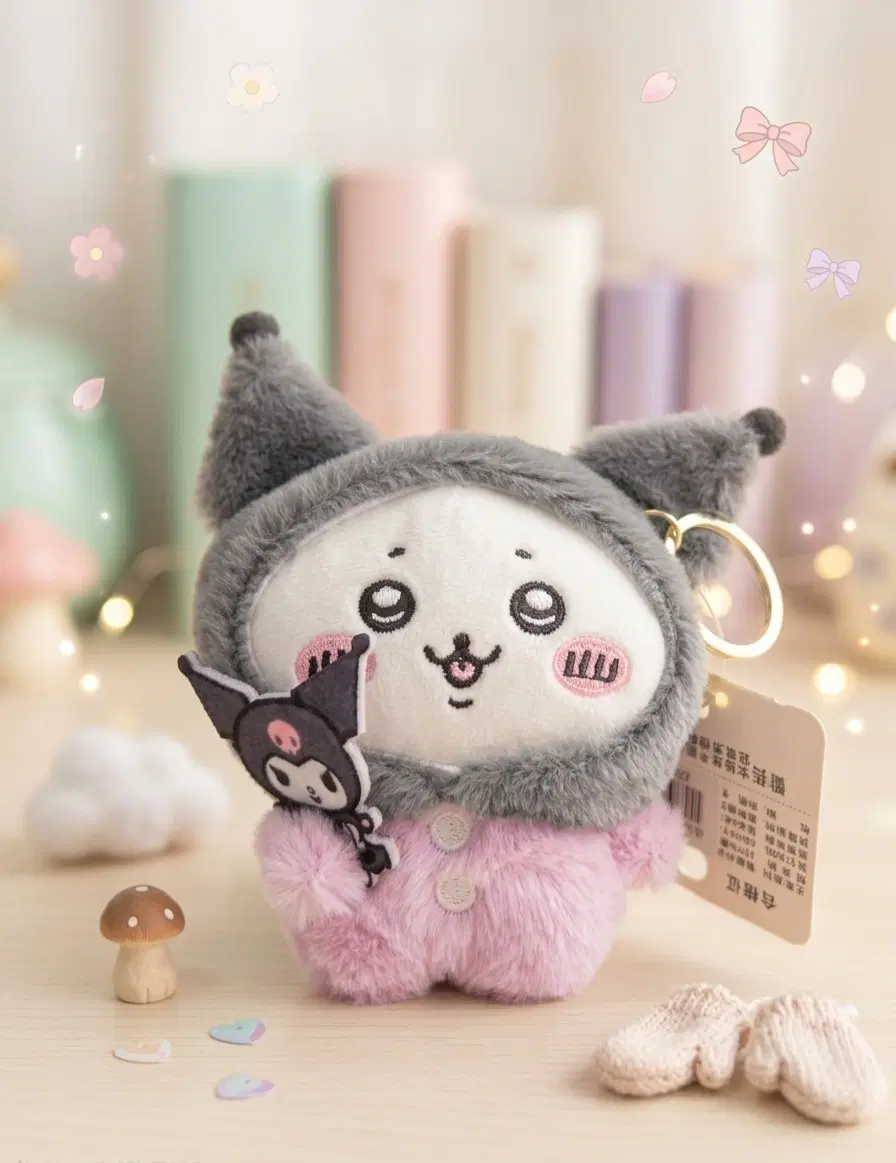 쿠로미 하치와레 인형 키링