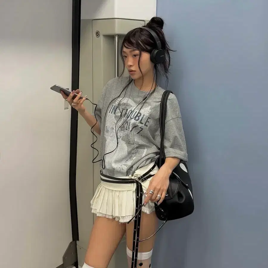 파르티멘토 우먼 turn over pleated wrap skirt