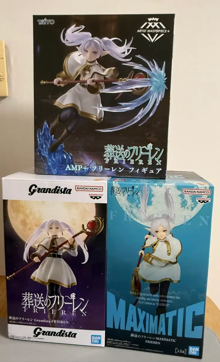 프리렌 피규어 3종 (TAITO AMP+ / 반프레스토 Grandista / MAXIMATIC)