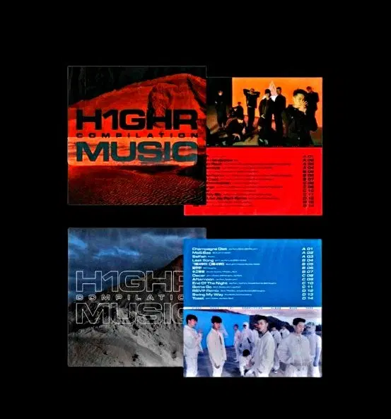 H1GHR 컴필레이션 레드테잎 블루테잎 한정판 LP 양도 상자 있음