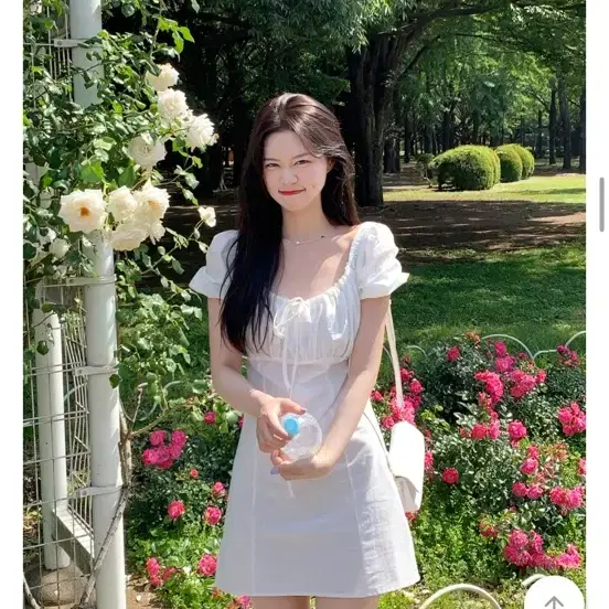 에이블리 퍼프 스퀘어넥 원피스