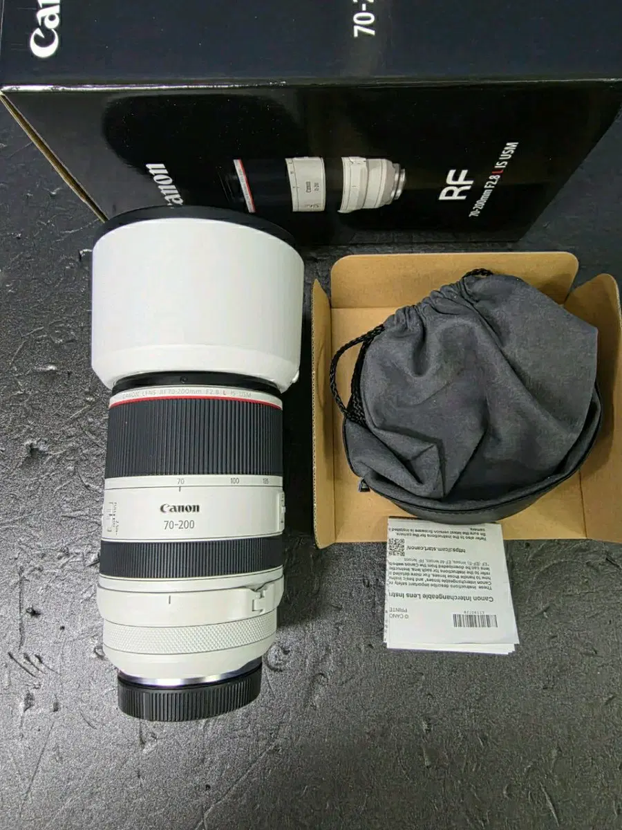 캐논rf70-200 f2.8 알아빠백통 상태좋은렌즈팔아요 다른기종교환가능