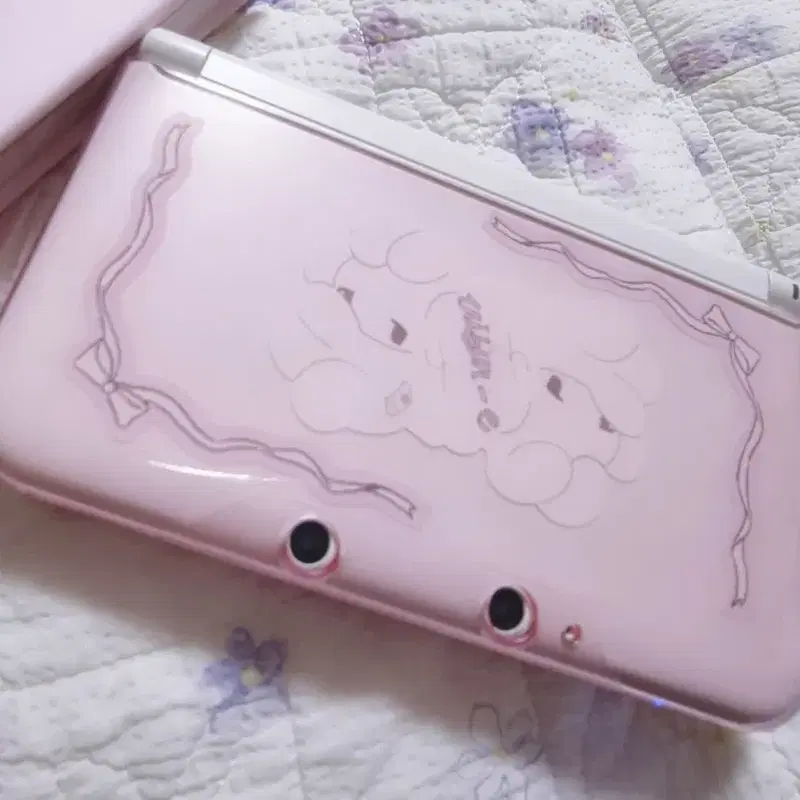 케이스) 닌텐도 3DS xL 핑크 케이스 구큰다수