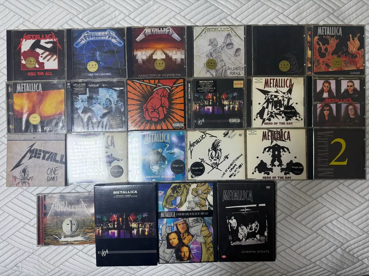 메탈리카 CD/DVD 컬렉션