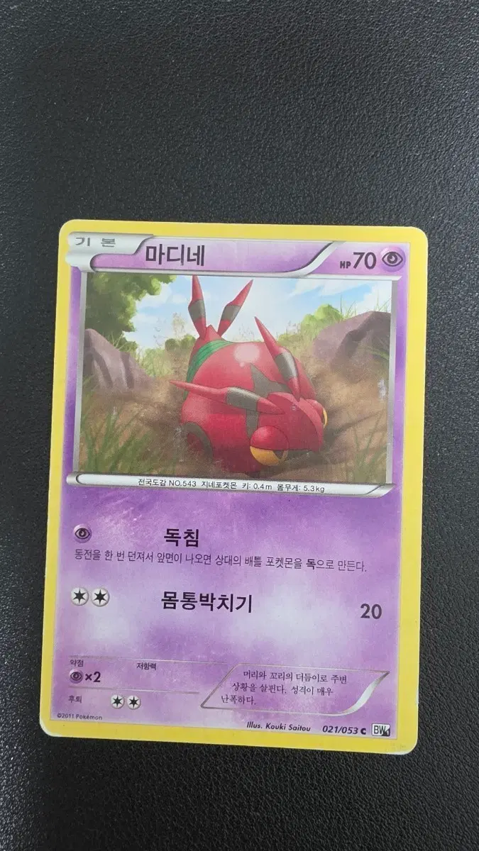 포켓몬 카드 마디네 bw1 021