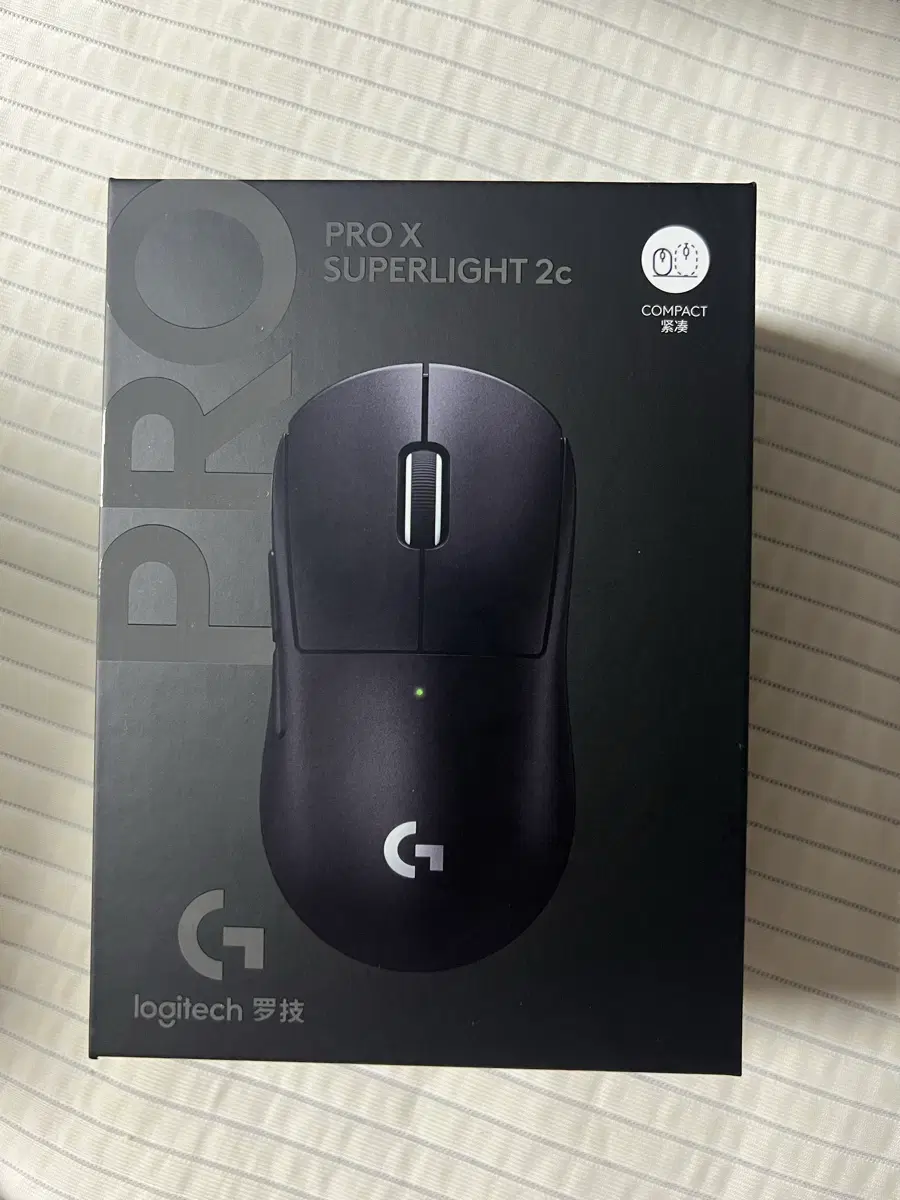 [국내정품 미개봉] 로지텍 PRO X SUPERLIGHT 2c 블랙 (지슈라2c)
