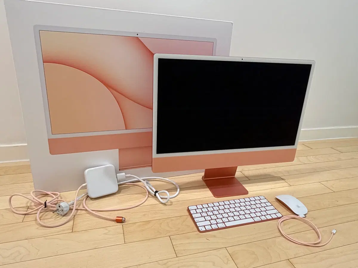 얼마 못 쓴 맥 S급 2021 iMac 오렌지