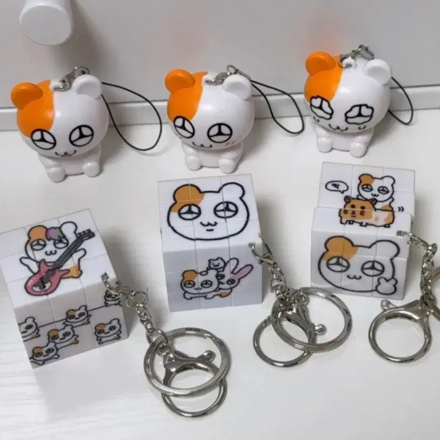 햄깅이 큐브 키링
