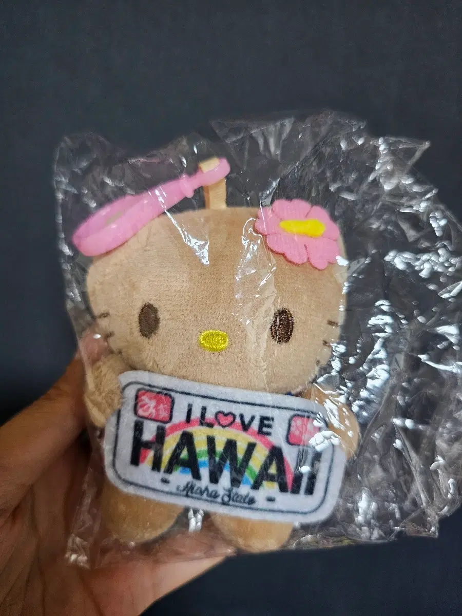헬로키티 하와이 인형 키링