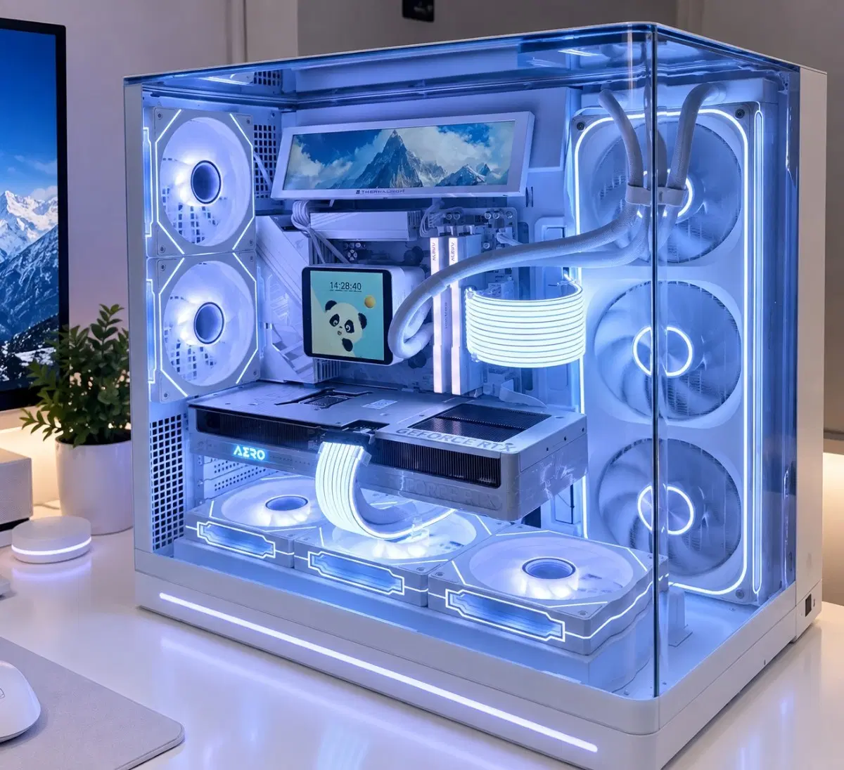 (급)9800X3D 5080 화이트신품PC