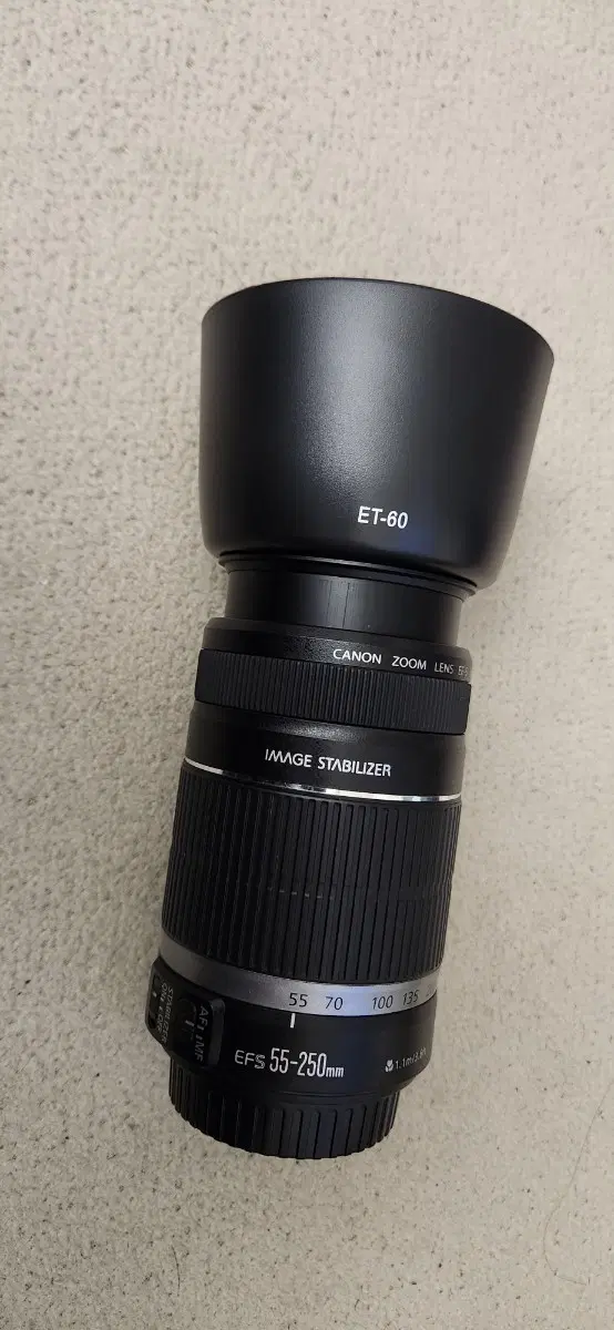 캐논 EF-S 55-250mm IS 망원렌즈 팝니다