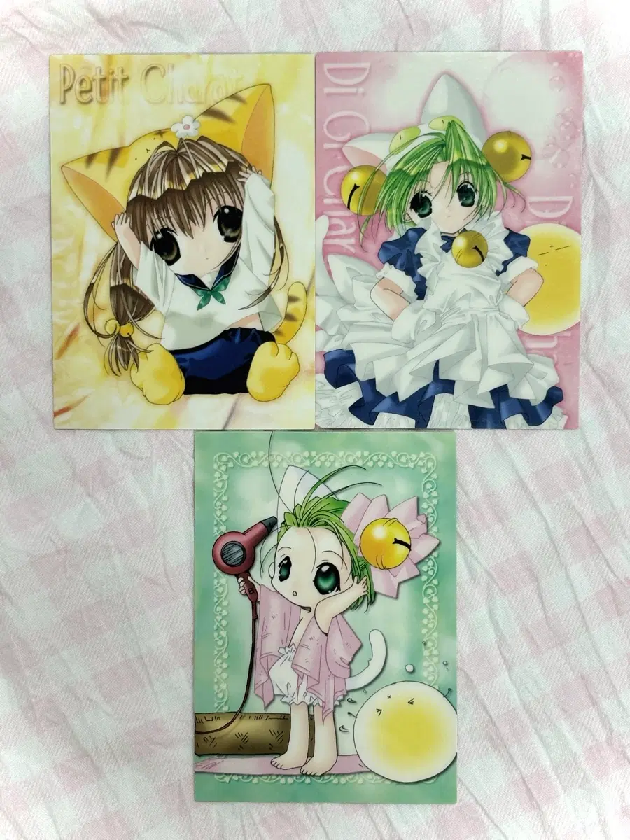 디지캐럿 TCG 3종 일괄 고전굿즈 아크릴 트레이딩 카드