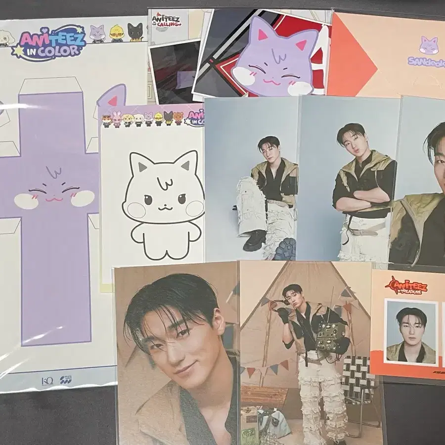 일괄)에이티즈 최산 포토세트 산덕이 애니티즈 특전