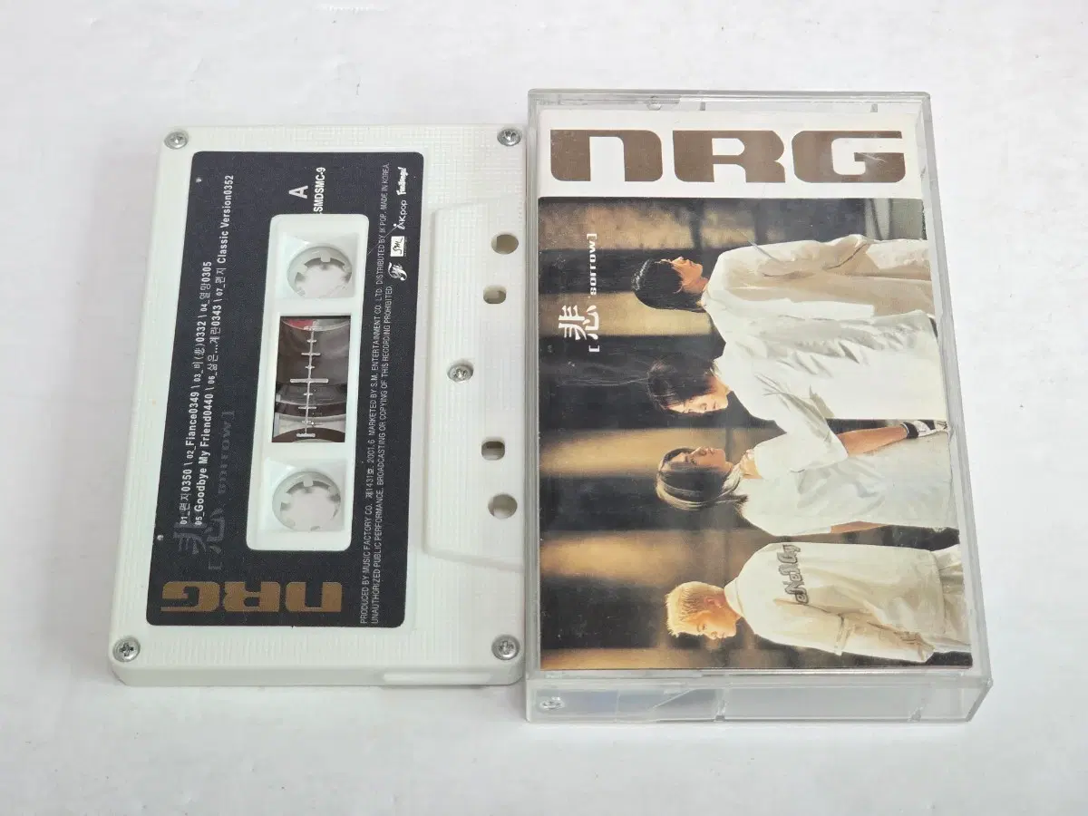 NRG(엔알지) 4집 - Sorrow 카세트 테이프
