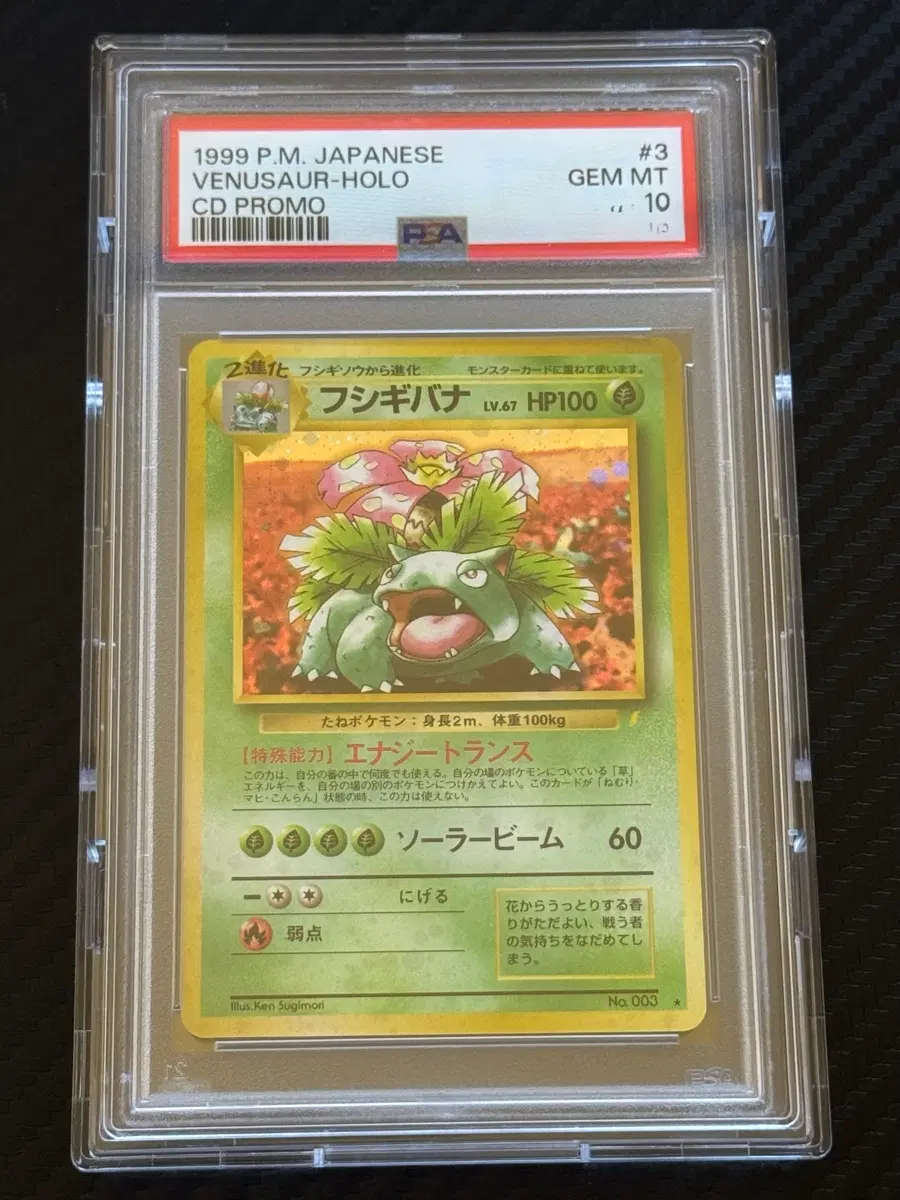 1999 P.M. 재팬 이상해꽃 홀로 CD 프로모 psa10