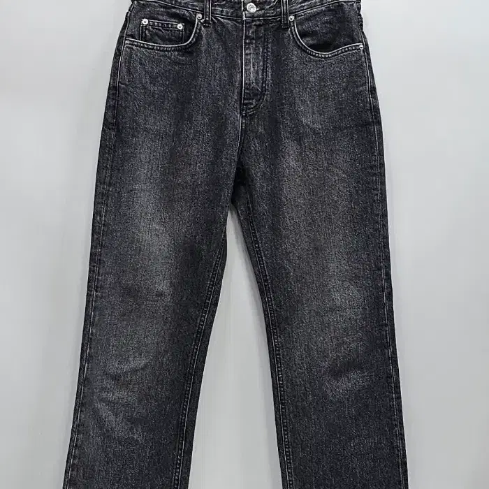 인스턴트 데님(INSTANT DENIM) 브랙 워시드 데님 청바지 / 28 빈티지 블랙 그레이