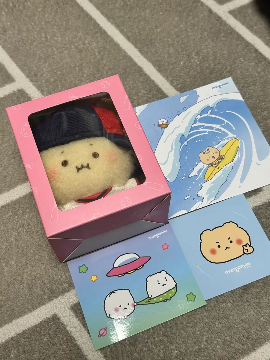 두산 아기 망곰이 인형 키링 미개봉 세트 베어스 망그러진곰