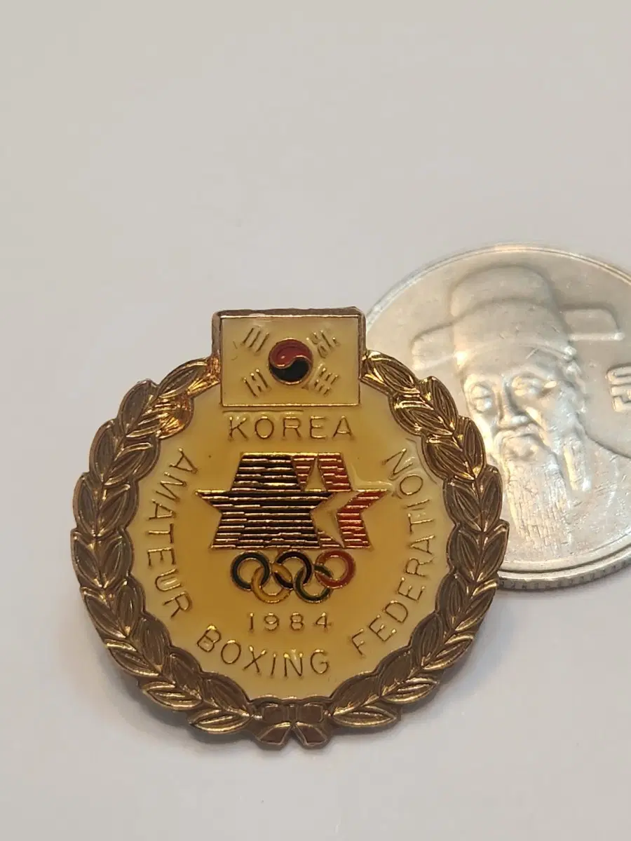 1984 미국올림픽 아마추어 복싱 연맹 엠블럼 뱃지