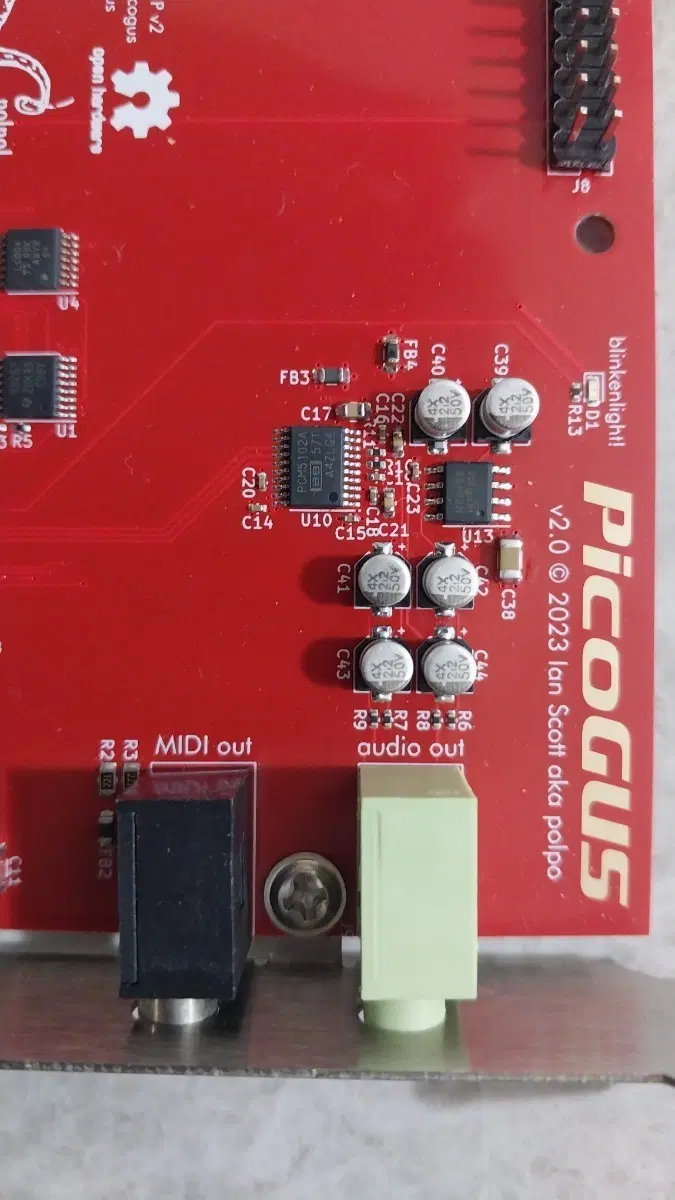 PICOGUS ISA 미디 인터페이스 카드(MPU401)