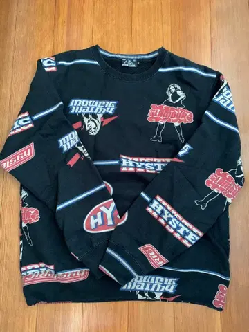 HYSTERIC GLAMOUR 올 패턴 맨투맨 트레이닝복 M